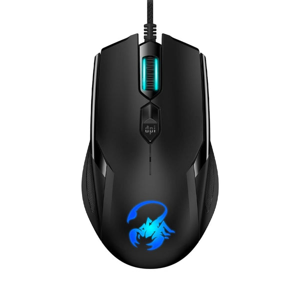 Mouse Gamer Genius Ammox X1-600 Alambrico   Negro retroiluminado