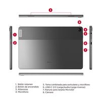 Tablet LENOVO TB 328FU 10.1” Pulgadas RAM 4GB ALMACENAMIENTO 64GB COLOR Gris