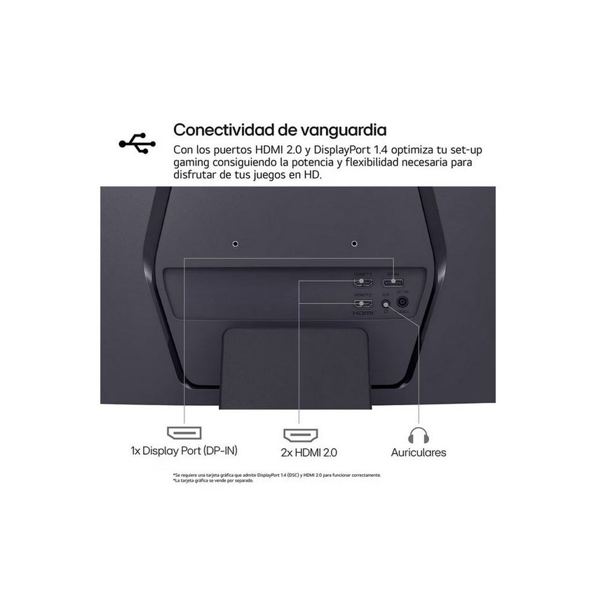 Monitor Gamer UltraGear 27 QHD 2560 x 1440  Curvo