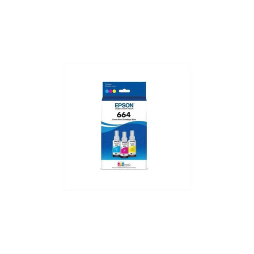 Botella Epson T664520-3P - Multipack 3 botellas Color cyan, magenta y yellow, IMPRESORA EPSON L200/210/350/355/555 (7.500 paginas)