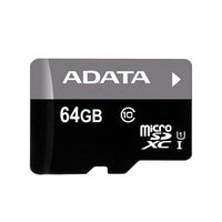Memoria Micro SD ADATA Con Adaptador SD Class 10uhs 64GB COLOR Negro