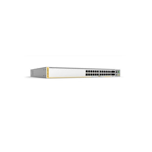 Switches Allied telesis L3 Stackable Switch, 24x 10/100/1000-T, 4x SFP+ Ports and dual fixed PSU, US Power Cord