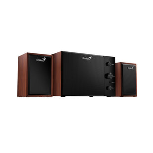 Parlante Genius SW-2.1 350 de madera 15W con subwoofer
