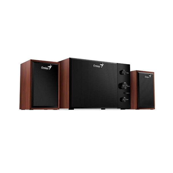 Parlante Genius SW-2.1 350 de madera 15W con subwoofer