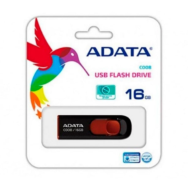 Memoria Adata USB 2.0 C008 Retractil 16gb Negra