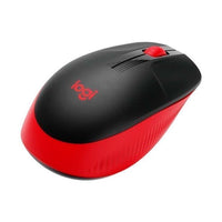 Mouse Inalambrico LOGITECH M190 COLOR Rojo Y Negro.