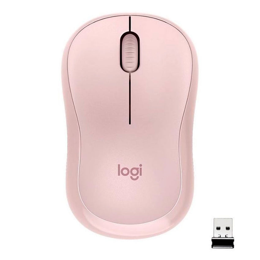 Mouse Inalámbrico Silencioso M220 rosado