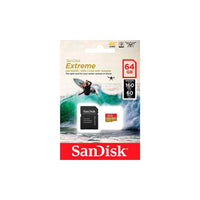 Tarjeta microSD SanDisk Extreme (Action Cam) UHS-I 64GB C10, U3, V30, A2