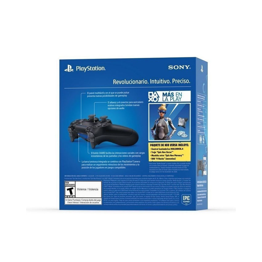 Control inalámbrico Sony para PLayStation 4 PS4 DUALSHOCK®4 Black + Fortnite