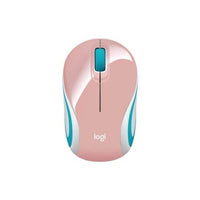 Mini Mouse M187 Logitech Inalámbrico Receptor Usb Rosado