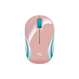 Mini Mouse M187 Logitech Inalámbrico Receptor Usb Rosado