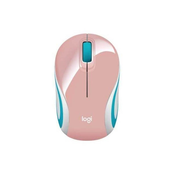 Mini Mouse M187 Logitech Inalámbrico Receptor Usb Rosado