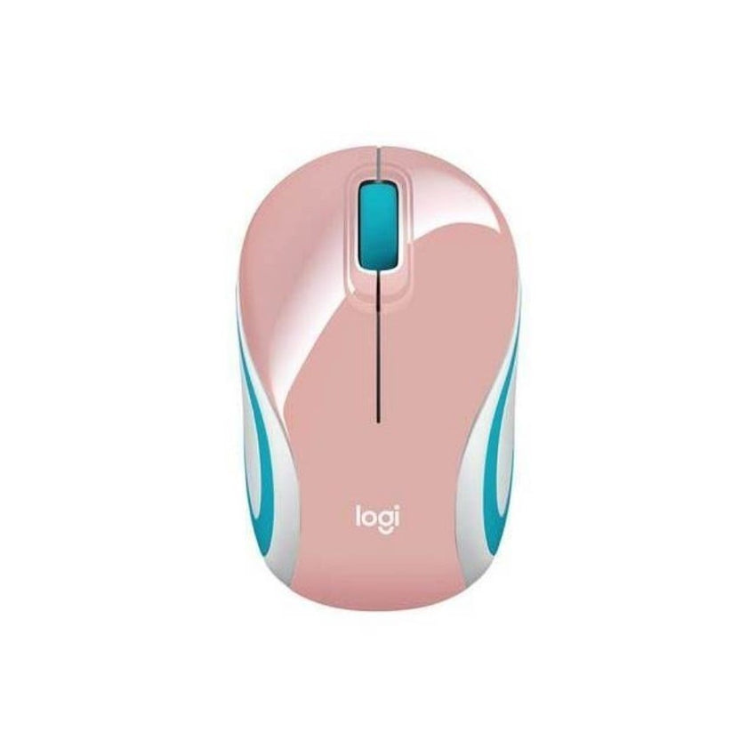 Mini Mouse M187 Logitech Inalámbrico Receptor Usb Rosado