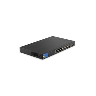 SWITCH LINKSYS ADMINISTRABLE LGS328PC de 24 puertos Gigabit 10/100/1000 Mbps y 4 puertos SFP, 250W, PoE+