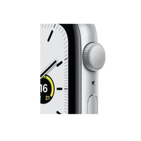 Apple Watch SE GPS, 44mm Silver Aluminium Case with White Sport Band