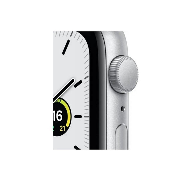 Apple Watch SE GPS, 44mm Silver Aluminium Case with White Sport Band