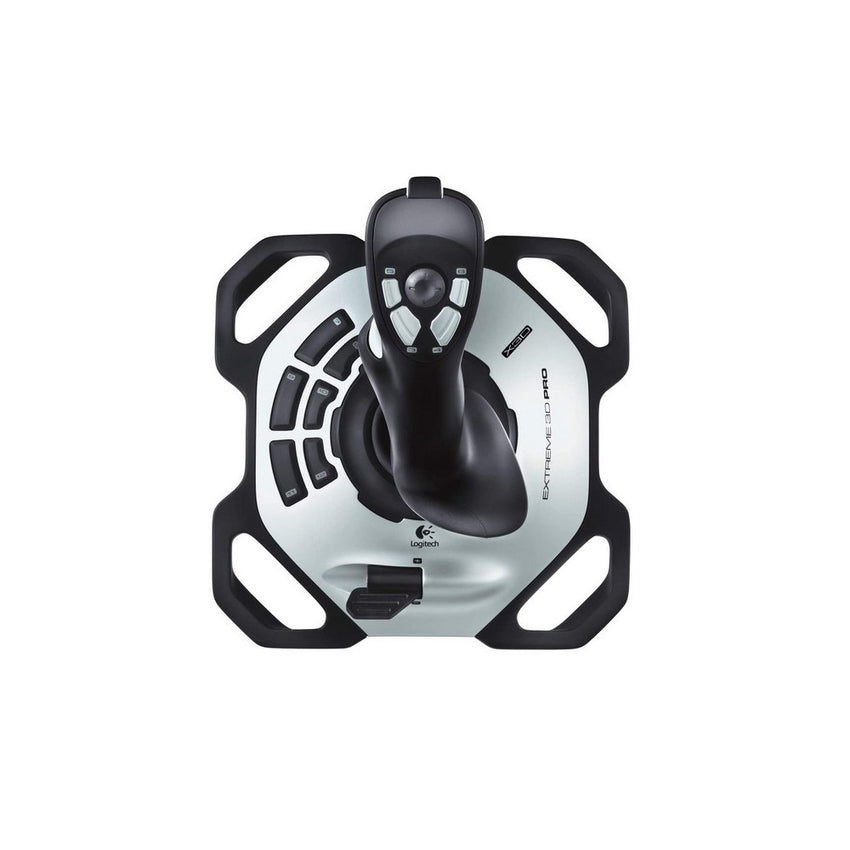 JOYSTICK EXTREME 3D PRO Logitech Gaming USB Compatible PC 12 Botones Programables Garantía 3Años-NEGRO-SILVER