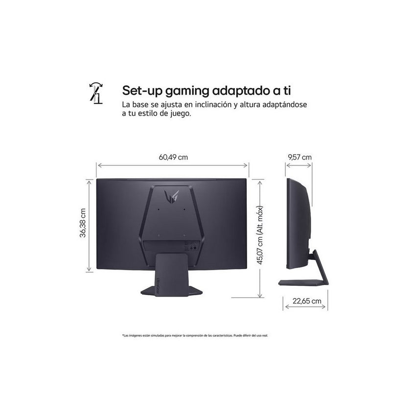 Monitor Gamer UltraGear 27 QHD 2560 x 1440  Curvo