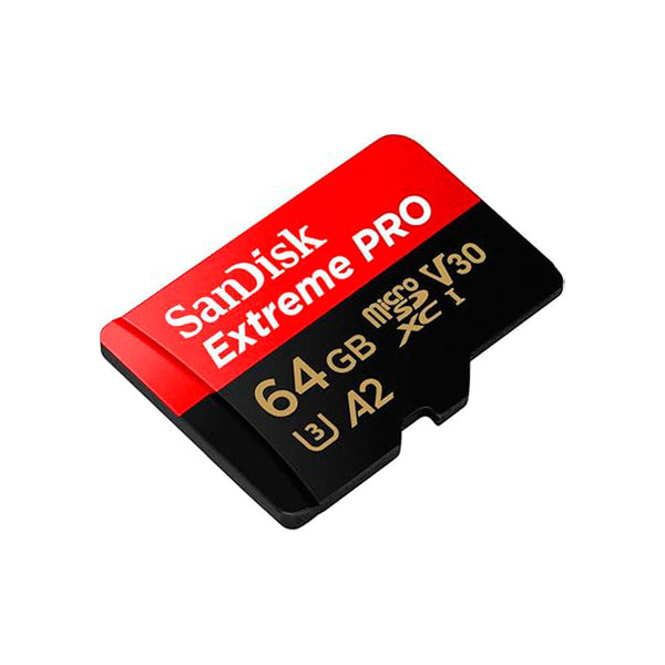 Tarjeta Micro SD SANDISK  Extreme Pro 64GB COLOR Negro Y Rojo