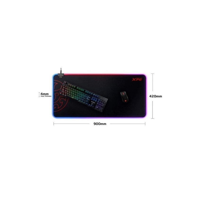 Mousepad gamer XPG by ADATA BATTLEGROUND XL PRIME / Antideslizante / 90 X 42 X 0,4 cm / Negro / RGB Dual Zone