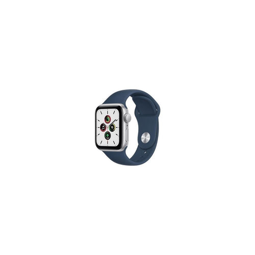 Apple Watch SE (GPS) - Caja de aluminio en plata de 44 mm - Correa deportiva en color abismo - Talla única