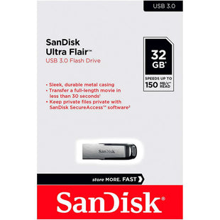 Memoria USB SanDisk Cruzer Ultra Flair 3.0 32GB