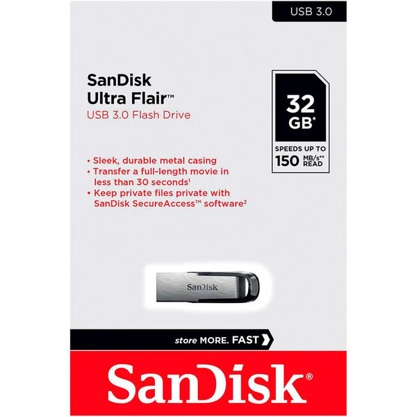 Memoria USB SanDisk Cruzer Ultra Flair 3.0 32GB