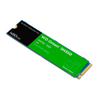 Unidad de estado sólido SSD Western Digital Green SN350 480GB M.2 PCIe NVMe Negro Verde