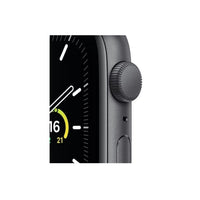 Apple Watch SE GPS, 44mm Space Gray Aluminium Case with Black Sport Band