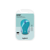 Mini Mouse M187 Logitech Inalámbrico Receptor Usb Verde