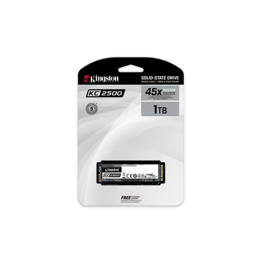 Unidad de estado solido ssd kingston KC2500 1TB M.2 PCIe NVMe