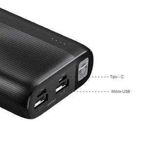 Power Bank Oraimo Cargador Pórtatil Batería 20000mah Traveler 4 Negro