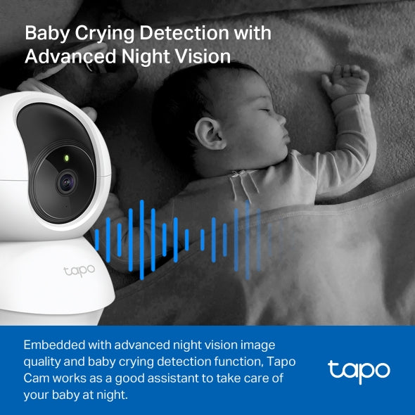 Cámara TAPO TPLINK Wi-Fi de sobremesa de 360 Grados con Detección por IA