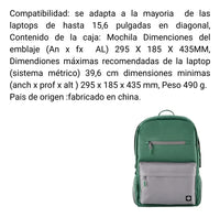 Mochila Campus Green HP 7J595AA
