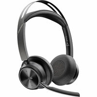 Poly Voyager Focus 2 Microsoft Teams Certified USB-C-C Headset +USB-C/A Adapter +Charging Stand No localization