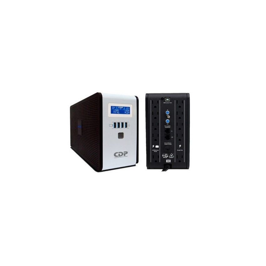 UPS CDP Interactiva, 1000VA/400W 10 Tomas de Salida Pantalla LCD Software de monitoreo Puerto USB