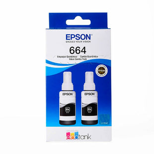 Kit Epson 2 Botellas 664 Color Negra