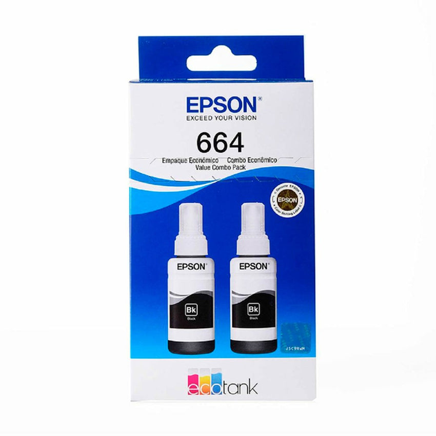 Kit Epson 2 Botellas 664 Color Negra