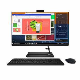 Computador Todo en uno Lenovo, Intel Core i5, 21.5” pulgadas FHD Memoria RAM de 8GB, Disco solido de 256, Negro