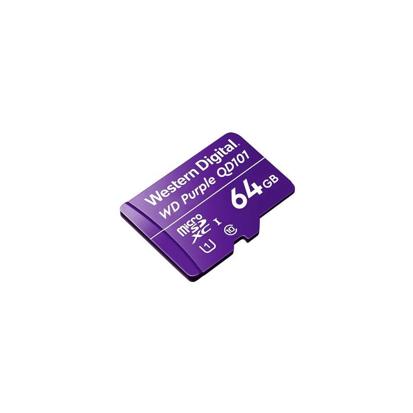 Tarjeta microSD Western Digital Purple 64GB para cámaras de seguridad  grabación 24/7
