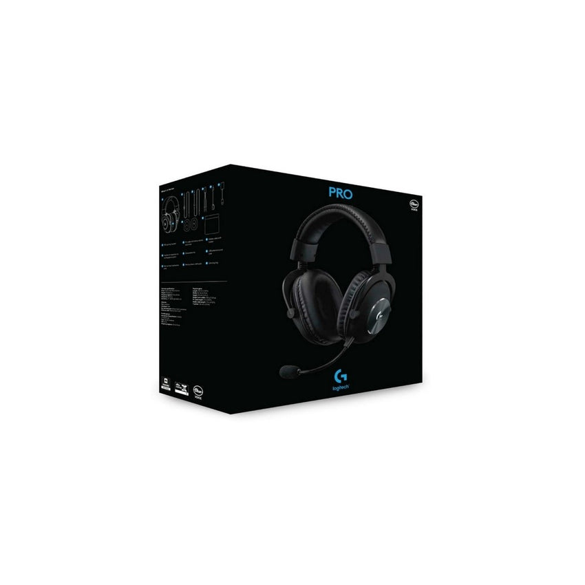 Diadema PRO X LOGITECH Gaming Alámbrico Plug 3.5m COLOR Negro