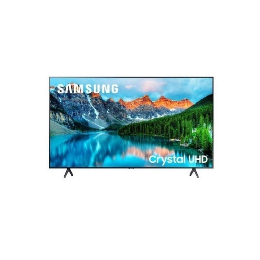 Televisor Pro Samsung BE50T-H,Televisor + Monitor Industrial,Tamaño 50”resolución 3840x2160 , Brillo 250 nit, Contraste: 4700:1, Características: uso 16 horas/día, altavoces 2,Conectividad VIDEO: HDMI x2, USB: USB x 1, RF: 1 Terrestre / 1 Cable / 0 Satéli
