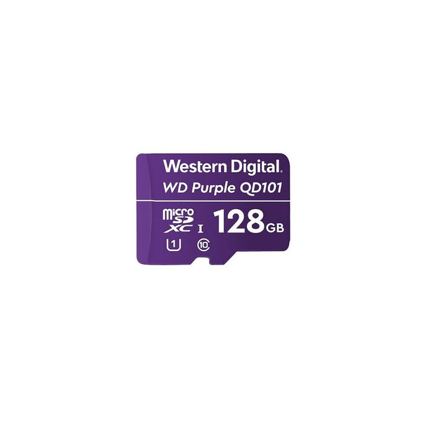 Tarjeta microSD Western Digital Purple 128GB para cámaras de seguridad  grabación 24/7