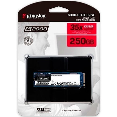 Unidad de estado solido ssd kingston A2000 250GB M.2 PCIe NVMe