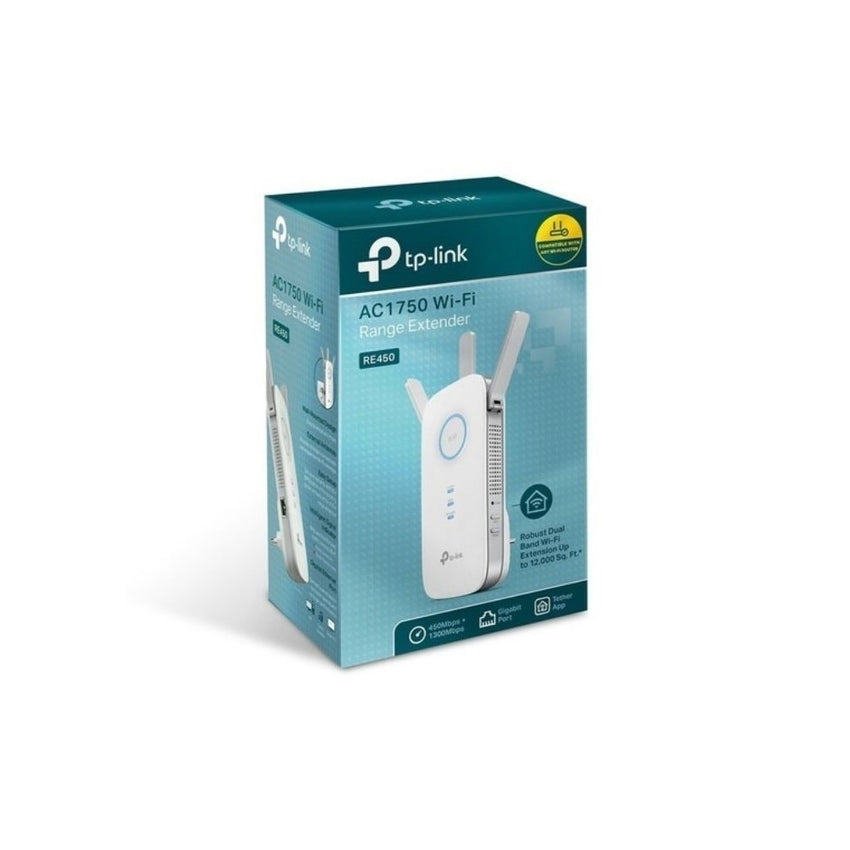 Extensor de Rango TPLINK Inalámbrico de Conector de Pared  Dual Band AC 1350, 3 antenas externas