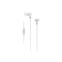 Audífonos Sony internos MDR-EX15LP Color Blanco, de silicona de ajuste seguro.