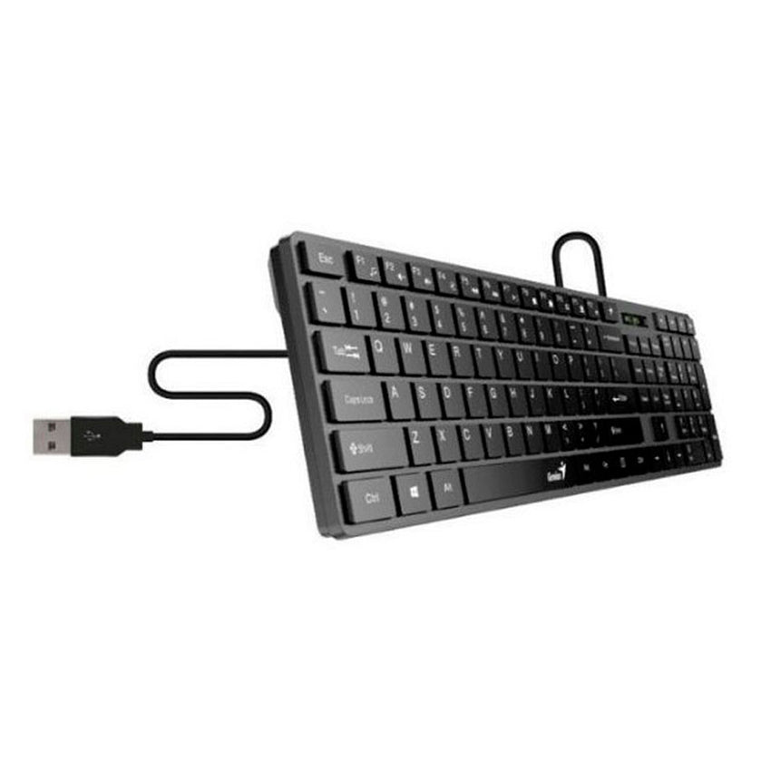 Teclado GENIUS Slimstar 126 QWERTY Numérico COLOR Negro