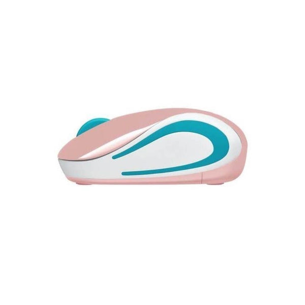 Mini Mouse M187 Logitech Inalámbrico Receptor Usb Rosado