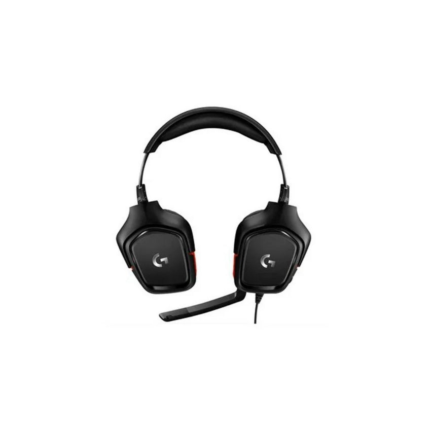 DIADEMA G332 Logitech Gaming Plug 3.5mm Sonido Estéreo Multiplataforma Control de Mute Cable 2Metros Garantía 2Años-NEGRO-NARANJA