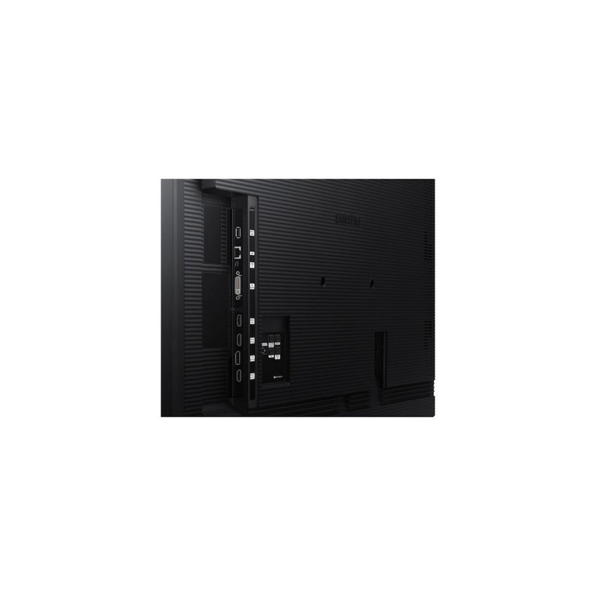 Monitor Industrial Samsung  QH55R ,amaño: 55,Resolución 3840x2160 (16:9) 4K UHD,Brillo 700nit,Certificación contra polvo IP5X,Contraste: 4000:1, Características: uso 24 horas/día, Panel Antirreflectivo, Sensor IR Central (Tras el panel), altavoces 10Wx2 ,